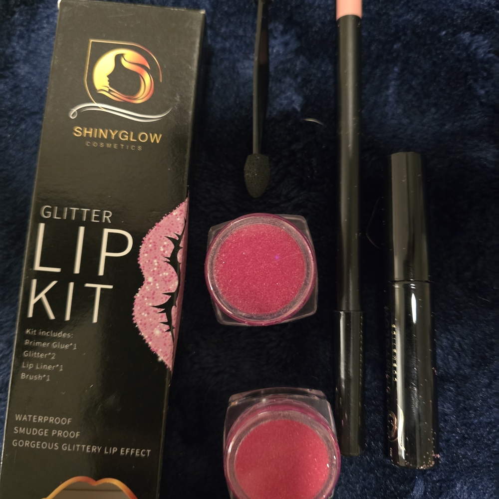 Glitter Lip Kit - Pink